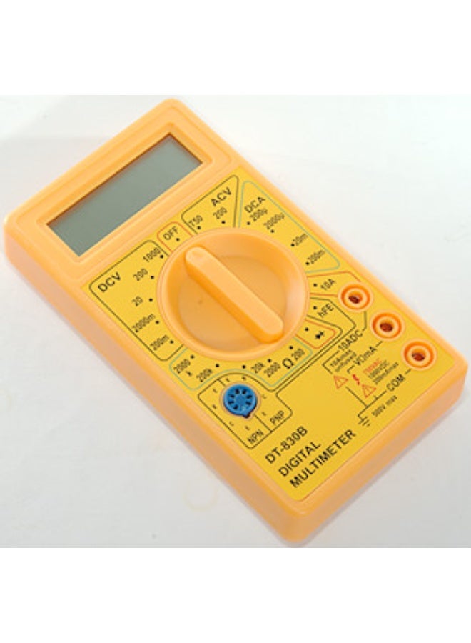 جهاز قياس الجهد الكهربائي الرقمي متعدد القياسات بشاشة LCD - سلك البطارية (DT830D) - Image 2